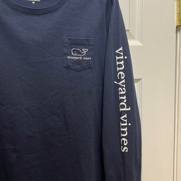 Vineyard Vines Medium Navy Blue Long Sleeve Shirt - Picture 2 of 3